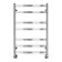 Water heated towel rail LARUSSO "Quatro" P7, 500x800 mm, 319 W, lower connection