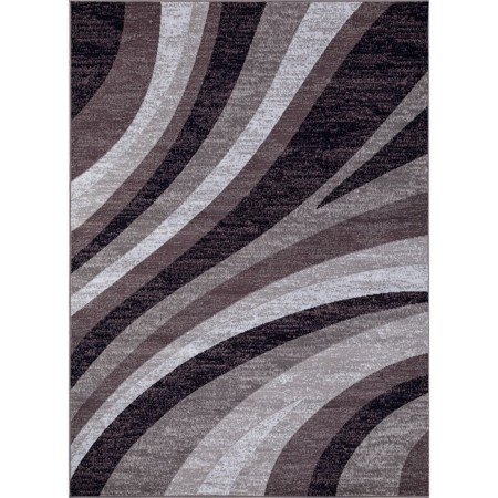 Rectangular carpet Merinos Silver, size 250x350 cm, color Gray-Purple-1