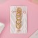 Hair clip "Jacqueline" circles, 7.5 cm, gold