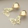 Earrings "for the most tender", 2.5 x 4 cm