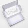 Self -charged box, with a window, white, 23 x 12 x 8 cm