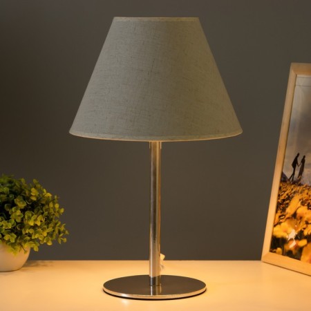 Desktop lamp Oliver 1x15W E27 silver/white 25x25x40cm Risalux-1