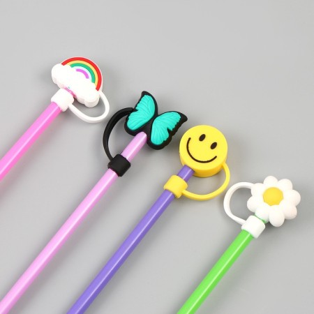 Tubes for cocktail "Summer", set 4 pcs, color mix-2