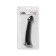 Unrealistic phallimitator Jelly Dildo M Toyfa Basic, TPE, Black Color, 18 cm