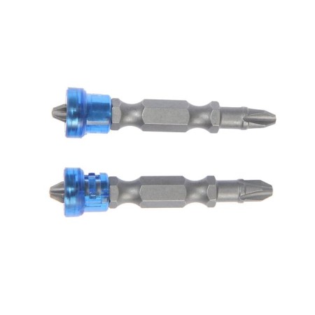 Bits double-sided tundra, steel S2, round magnesite limiter, PH2 x 50 mm, 2 pcs.-1