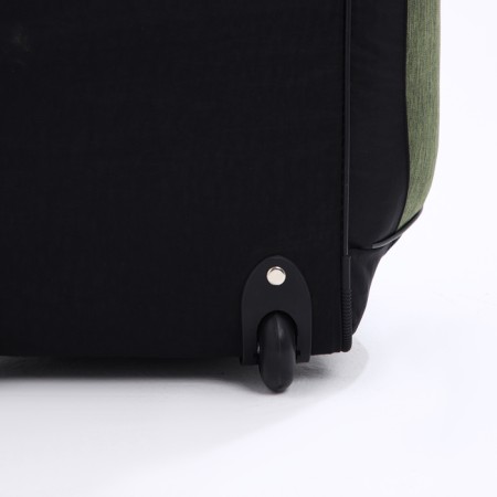 Road bag on wheels, 3 outer pockets, black color/hack-3