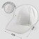 Women's cap anti anti sour, white color