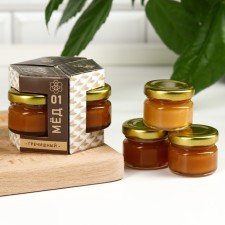 The set of “to the one who appreciates the taste of life”: the honey buckwheat, the honey multi -track, the honey of the taiga, 3 pcs. X 30 g.