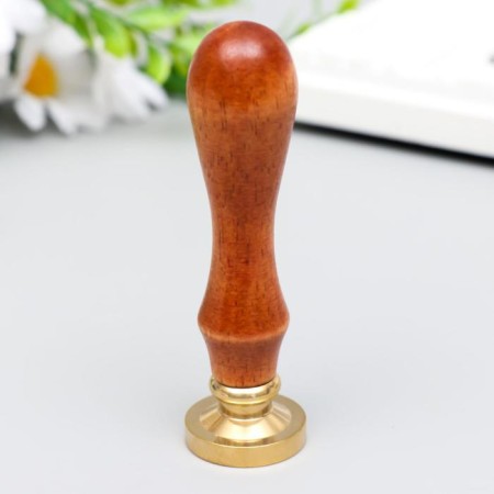 Printing for wax with a wooden pen "Crown with the letter Z" 9x2.5x2.5 cm-2