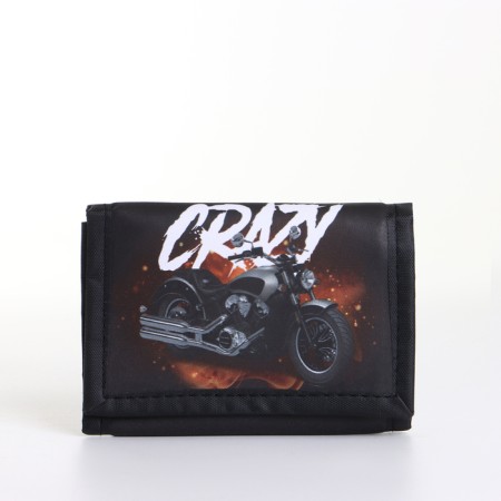 Children's wallet on Velcro "chosen", black color