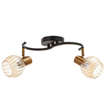 SPOT CHAST 58702/2 2x60W E14, gold/black 35x17x13 cm-1