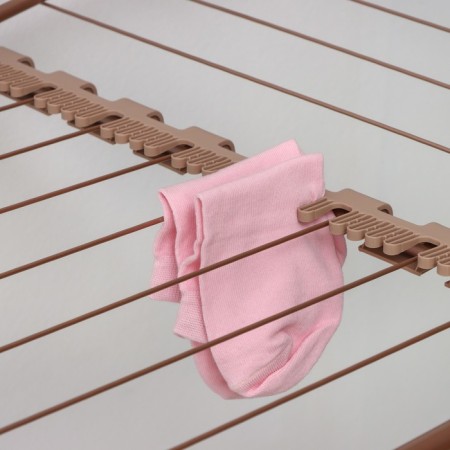 Sushilka for linen floor, working length 18 m, color pink gold-9