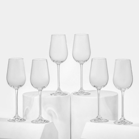 A set of glass glasses for champagne "Pion", 150 ml, 6 pcs