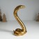 Souvenir Polystone "Egyptian cobra" gold 10.5x8.7x19 cm