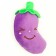 Toy for dogs "eggplant" with a squeak, 11 cm, purple