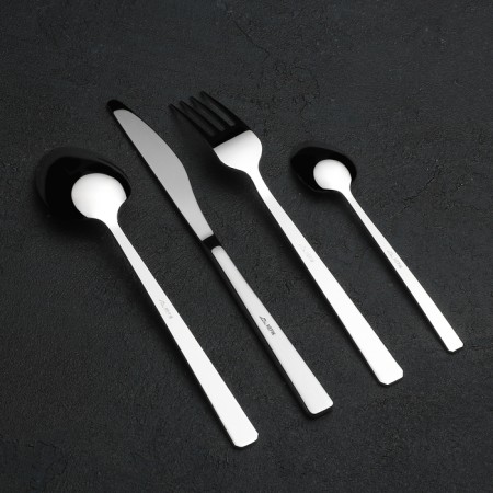 A set of cutlery "Amethyst", 24 items, thickness 2.5 mm, decorative box, color mix-2