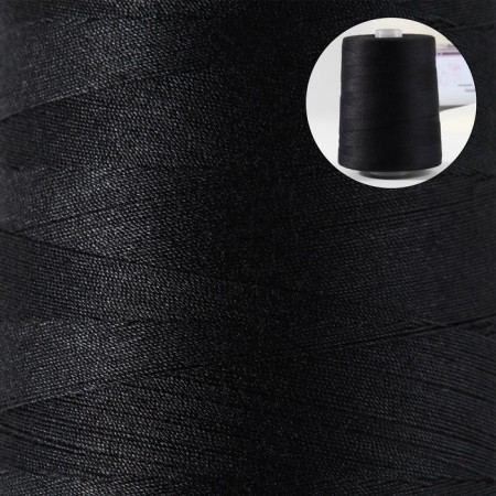 Threads 130ll, 2500 m, black color No. 115-1