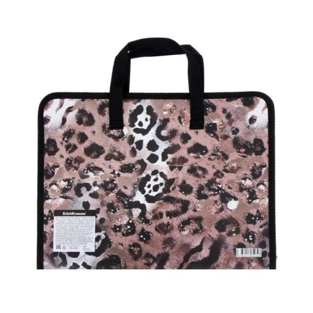 Folder with A4+handles, 330 x 251 x 30 mm, Erichkrause "Wild Cat", 550 μm, lightning around, with print-4