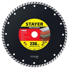 Диск алмазный STAYER 3662-230_z02, сегментированный, d = 22.2 мм, 230 мм