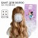Outlet. Bant for hair on elastic band, white, 10.5 cm, Minnie Mouse