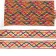 Colored braid with lurex, 3 cm, in a roll 10 meters