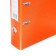 A4, 75 mm registrar, calligrata, PVC, embossing "Len", metal edging, pocket for a spine, collected, orange, mix