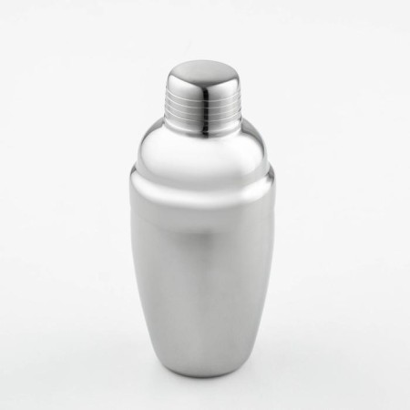 Stainless steel shaker, 350 ml, 18 × 7.5 cm, silver color