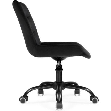 Computer chair Ordi Metal/velor, black 56x65x85 cm-2