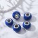Busina "Texture" for magnesite, blue color in silver