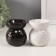 Aroma lamp ceramics "Geometry and vegetation" mix 7.5x8.5x9 cm