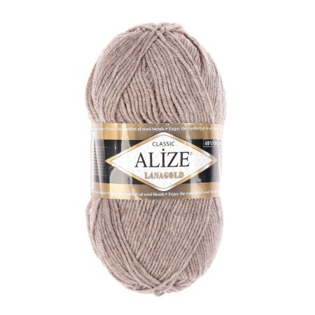 Yarn "Lanagold" 51% acrylic, 49% wool 240m/100g (207 St. Corgene Mel)-1
