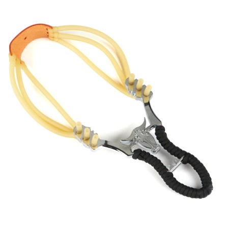 Metal slingshot "bull" in the braid-3