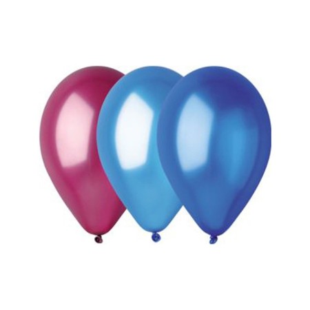 Latex ball 9 ", metallic, set 100 pcs., Mix color-4