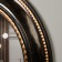 Interior, wall mirror, d = 60 cm, black with bronze