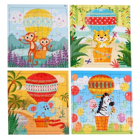 Set of puzzles 4 in 1 "on a large balloon"-3