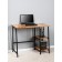 Computer Tokyo table, 900 × 450 × 750 mm, color of oak van / metal