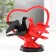 Souvenir Polystone "Doves by the Heart" Red-Cherry 12x11.5x4.5 cm
