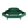 Glocked flowerbed, 3 tiers, d = 60–100–140 cm, h = 45 cm, green, Greengo