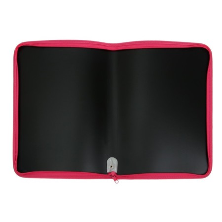Plastic folder A4, 325 x 230 x 25 mm, lightning around, calligrata "office", PM-A4-11, 0.5 mm, color, texture "Sand", Black black/raspberry-2