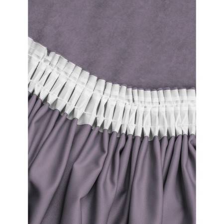 Set of curtains "Canvas", size 200x250 cm, 2 pcs, purple color-4