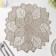 Serving napkin on the table “Flower”, d = 43 cm, gold color