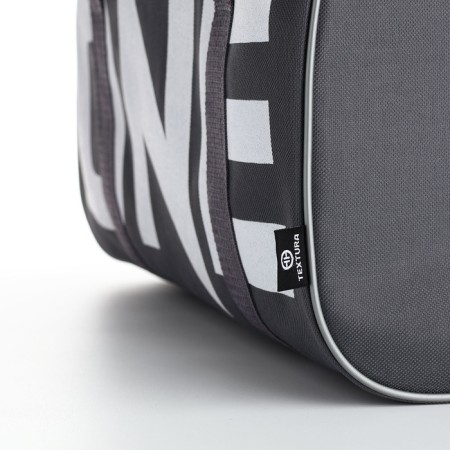 Female sports bag, textura, small size, gray color-5