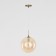 Suspended lamp Citilux "Tommy" CL102633, 25x25x38 cm, 1x40W, E14, brown color
