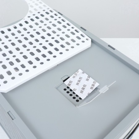 Closed toilet 50 x 40 x 40 cm with a retractable pallet, gray-7
