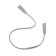Wire for connecting lamps for plants ULI-P Uniel, 30 cm, 3 contacts, white
