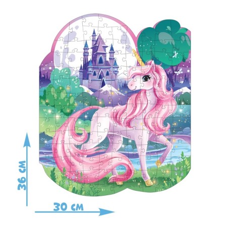 Figure puzzle "Magic Unicorn", 122 details-1