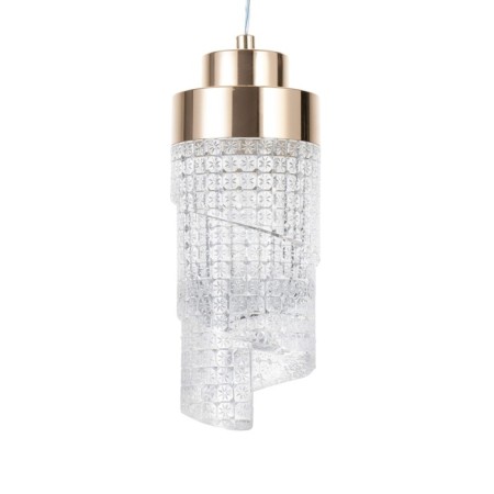 Bayerlux “Ginel” lamp LED 16W gold 8.5x8.5x22-130 cm-6