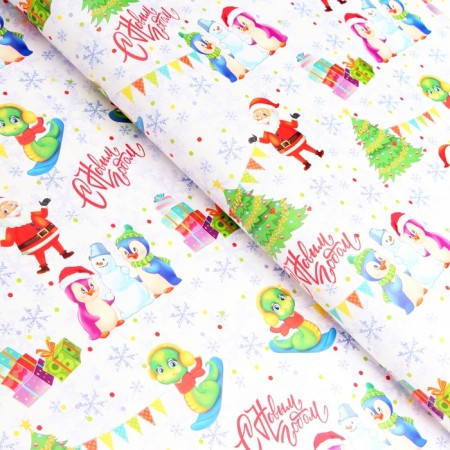 Package paper "Snake with friends", gloss, 80 g/m2, 70 x 100 cm-1