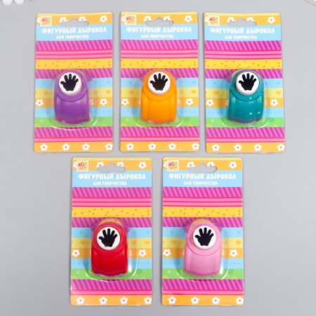 Figure hole "Children's palm" d = 1.5 cm mix 3x4x3.5 cm-6