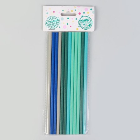 Pipe for a “sea” cocktail, set of 12 pcs., Mix color